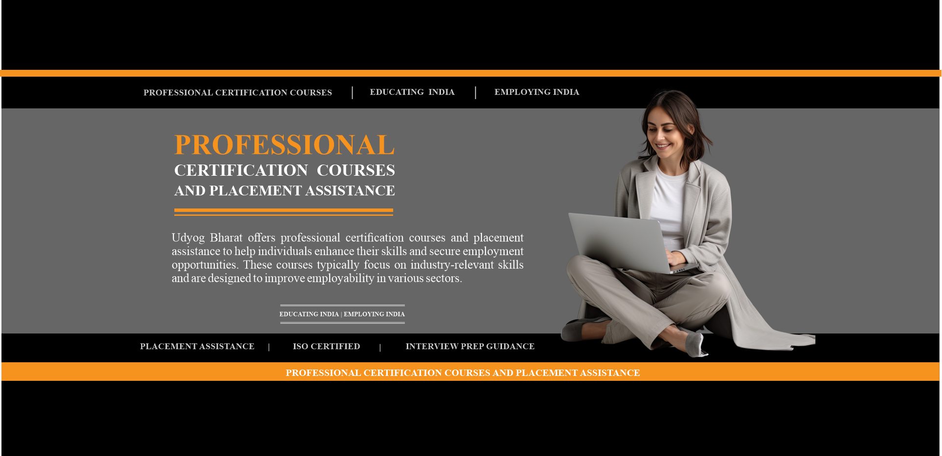 Professional Certification Courses and placement Assistnce